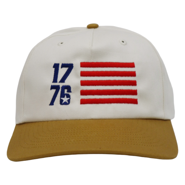 1776 American Flag Embroidered Hat