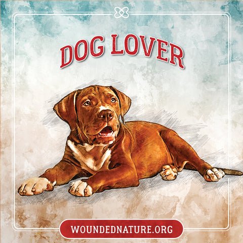Wounded Nature Dog Sticker