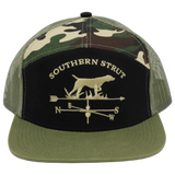 Pointer weathervane embroidered camo trucker hat — Southern Strut