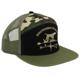 Pointer weathervane embroidered camo trucker hat — Southern Strut