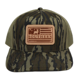 American flag deer patch trucker hat — Southern Strut