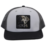 Labrador retriever portrait embroidered trucker hat — Southern Strut