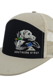 Dog With Game Trucker Hat