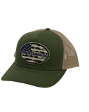 Camo Oval Patch Trucker Hat