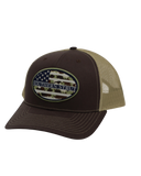 Camo Oval Patch Trucker Hat