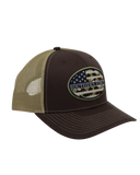 Camo Oval Patch Trucker Hat