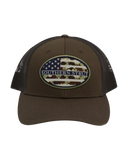 Camo Oval Patch Trucker Hat