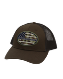 Camo Oval Patch Trucker Hat