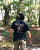 Raised On Freedom Deer American Flag tee – Southern Strut