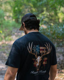 Raised On Freedom Deer American Flag tee – Southern Strut