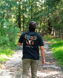 Raised On Freedom Deer American Flag tee – Southern Strut
