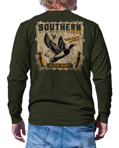 Duck Hunt Label – Southern Strut Long Sleeve Tee