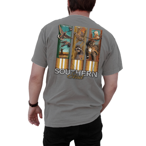 Shotgun Bird Hunt – Southern Strut Wings & Shells Tee