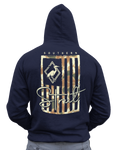 Camo Strut Flag HOODIE – Southern Strut Patriotic Camo Tee