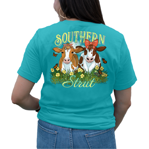 Bestie Moos Tee – Southern Strut Cow Graphic Shirt