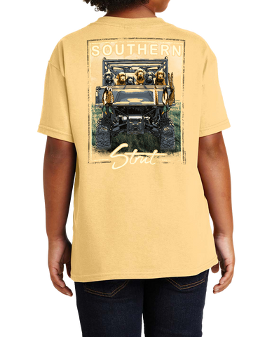 ATV Pups Youth Tee – Southern Strut Outdoor Dogs Design