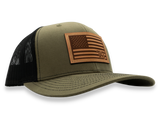 Leather American Flag