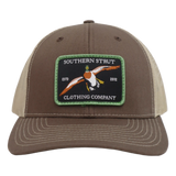 Mallard Duck Woven Patch Trucker Hat