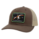Mallard Duck Woven Patch Trucker Hat