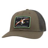 Mallard Duck Woven Patch Trucker Hat
