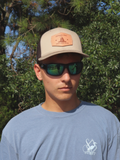 Gadsden Flag Leather Patch Trucker Hat