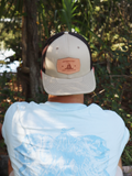 Gadsden Flag Leather Patch Trucker Hat
