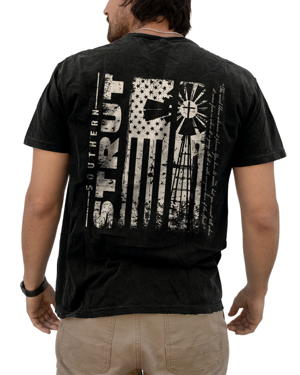 Windmill American Flag tee – Southern Strut