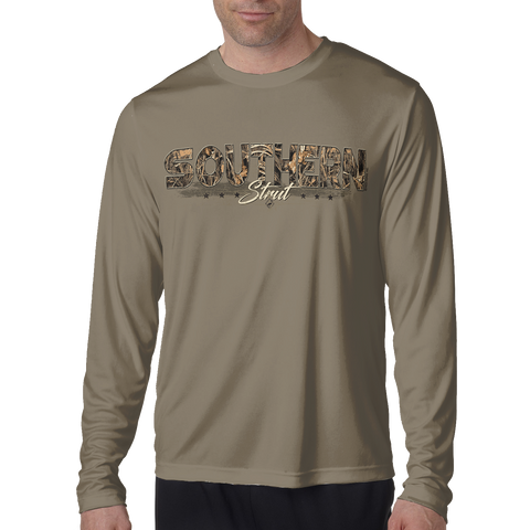 Camo Southern Long Sleeve Performance Shirt