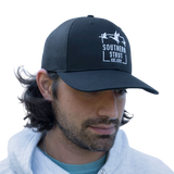 Three ducks in flight embroidered trucker hat — Southern Strut
