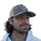 Three ducks in flight embroidered trucker hat — Southern Strut