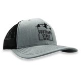 Three ducks in flight embroidered trucker hat — Southern Strut