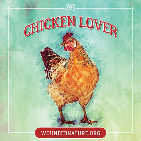 Wounded Nature Chicken Sticker