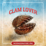 Wounded Nature Clam Sticker