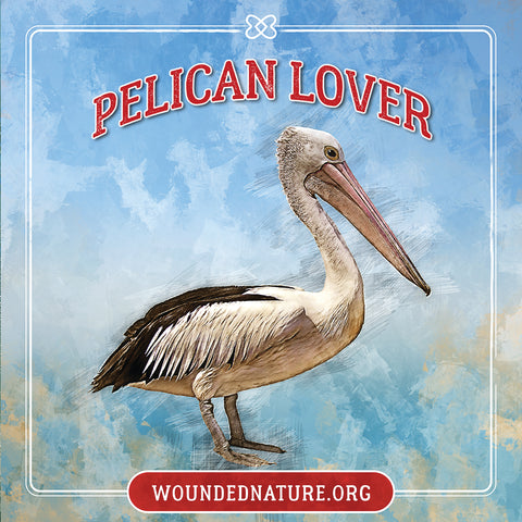 Wounded Nature Pelican Sticker