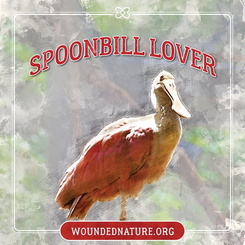 Wounded Nature Spoonbill Sticker